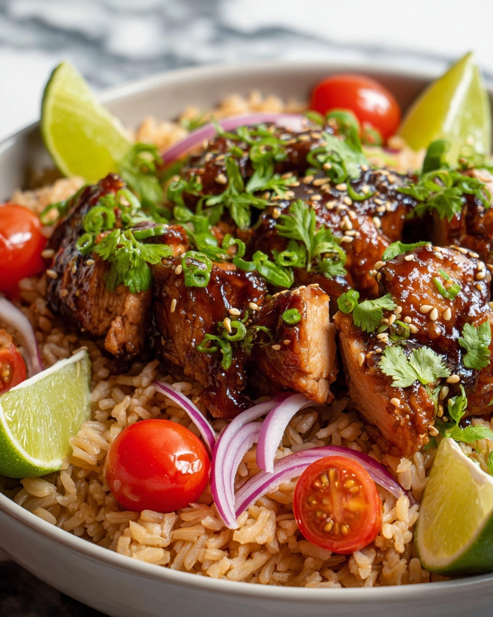 Teriyaki Chicken Crispy Rice Salad Recipe - Recipe Image