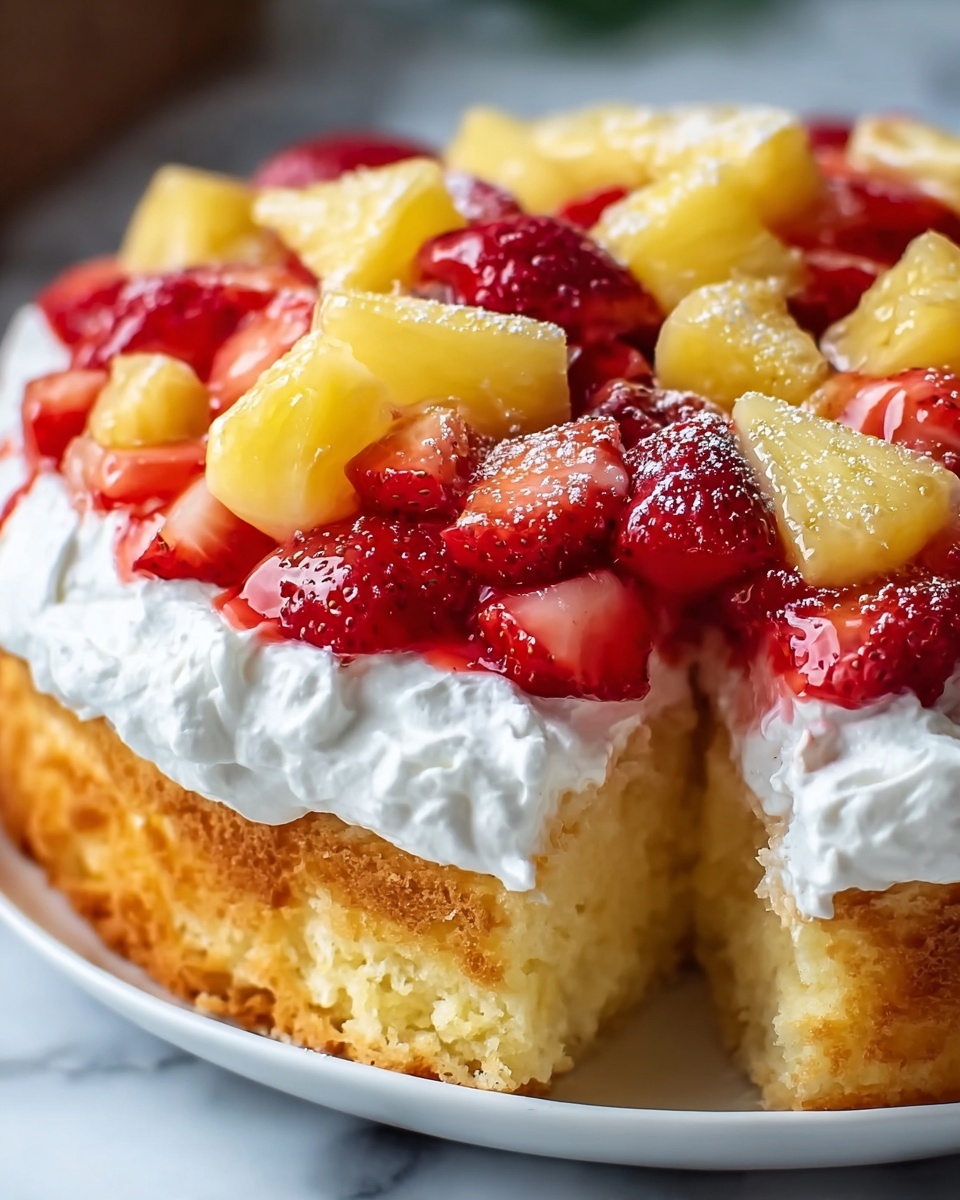 Tropical Strawberry Pineapple Shortcake Recipe - Recipe Image