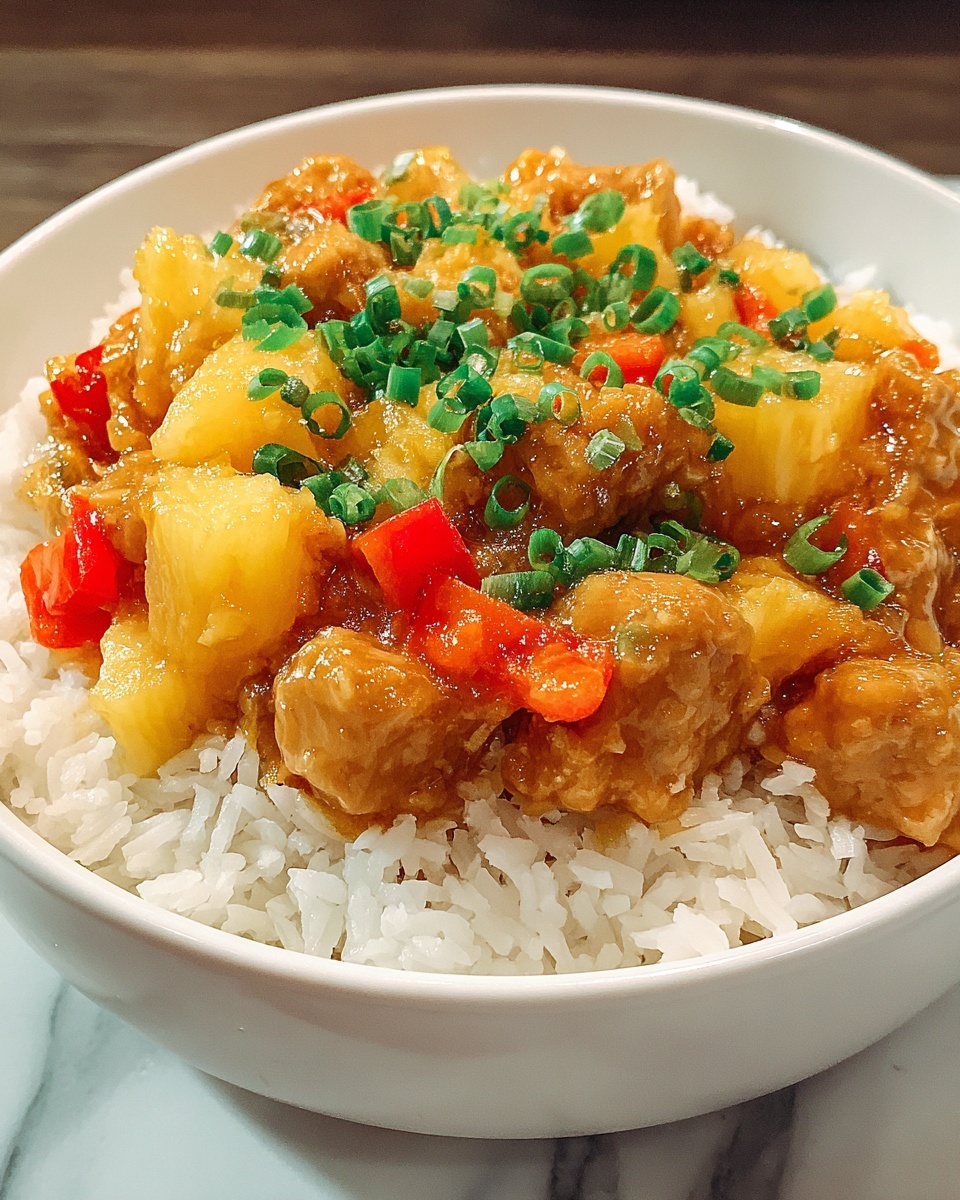 Hawaiian Pineapple Chicken and Rice Recipe - Recipe Image