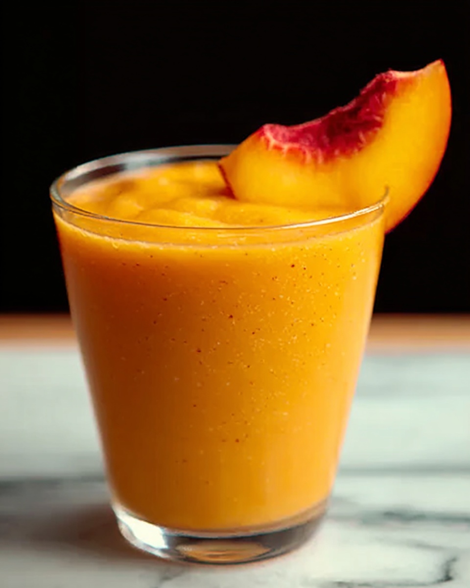 5-Minute Peach Smoothie Recipe : Fresh & Easy Recipe - Recipe Image