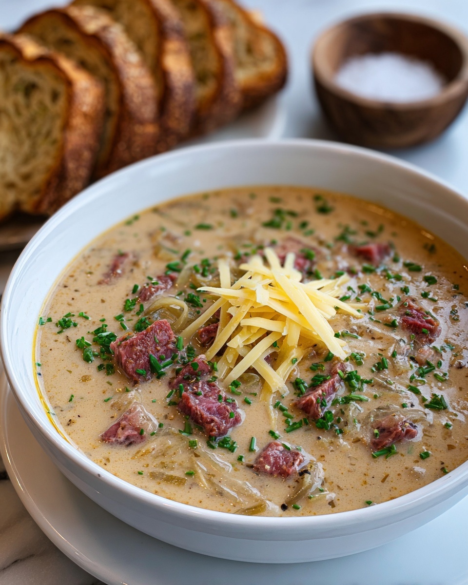 Easy Creamy Reuben Soup Recipe - Recipe Image