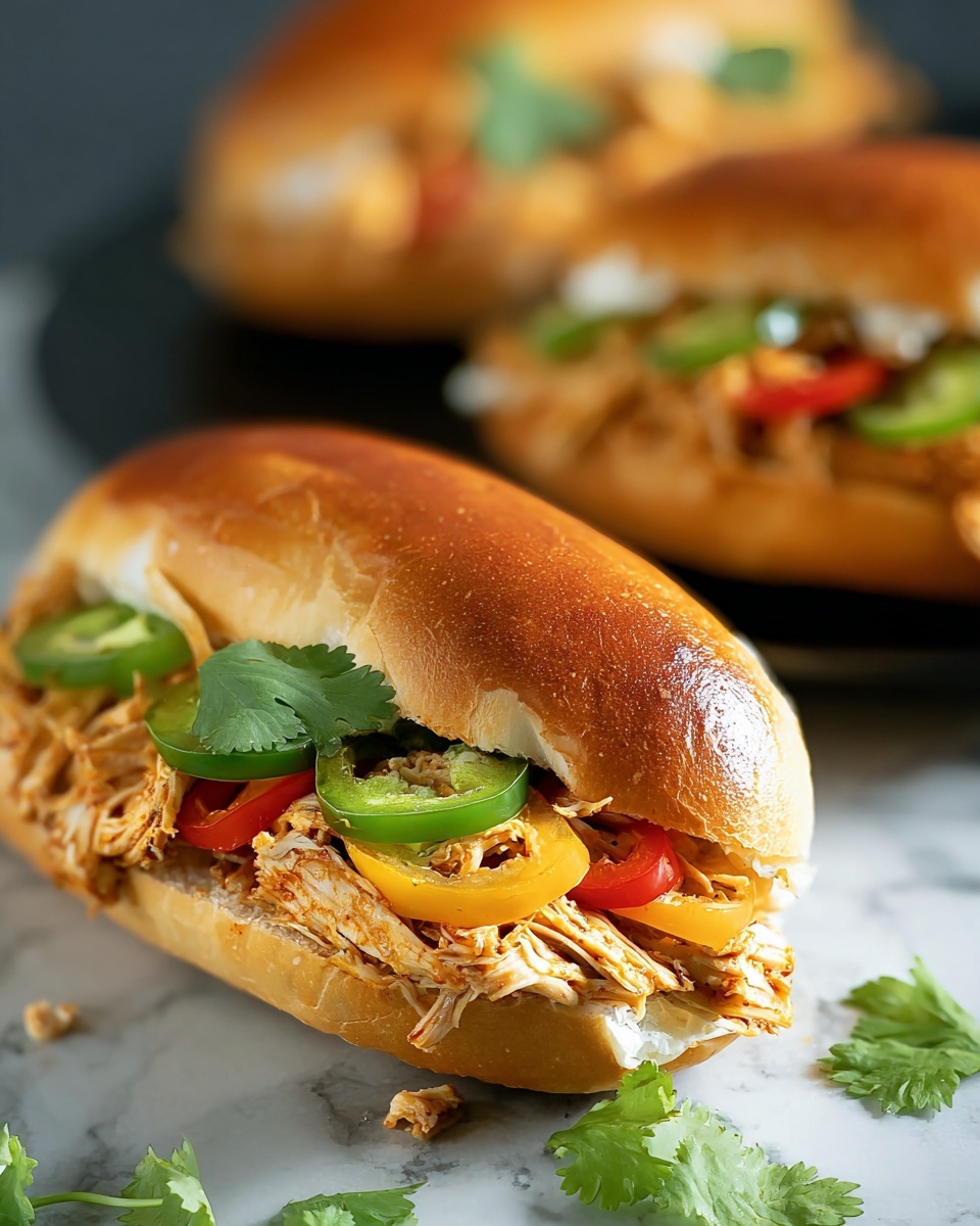 Slow Cooker Chicken Philly Sandwiches Recipe - Recipe Image