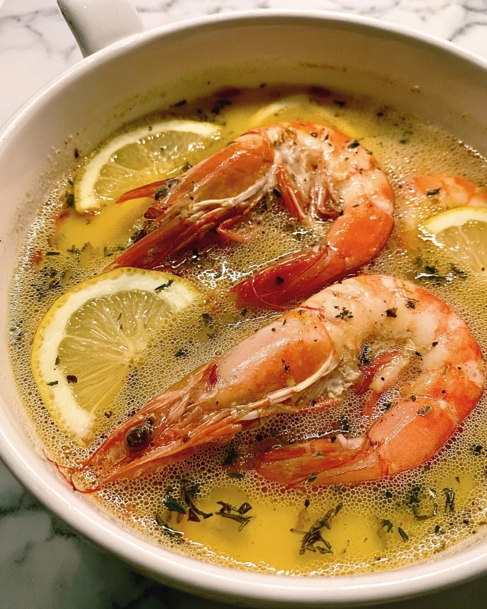 Prosecco Butter Poached Shrimp Recipe - Recipe Image