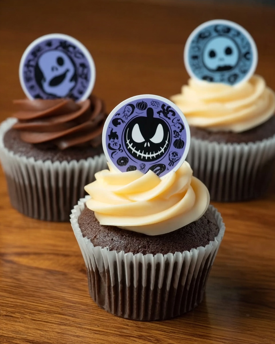 Stamped Halloween Cupcakes Recipe - Recipe Image