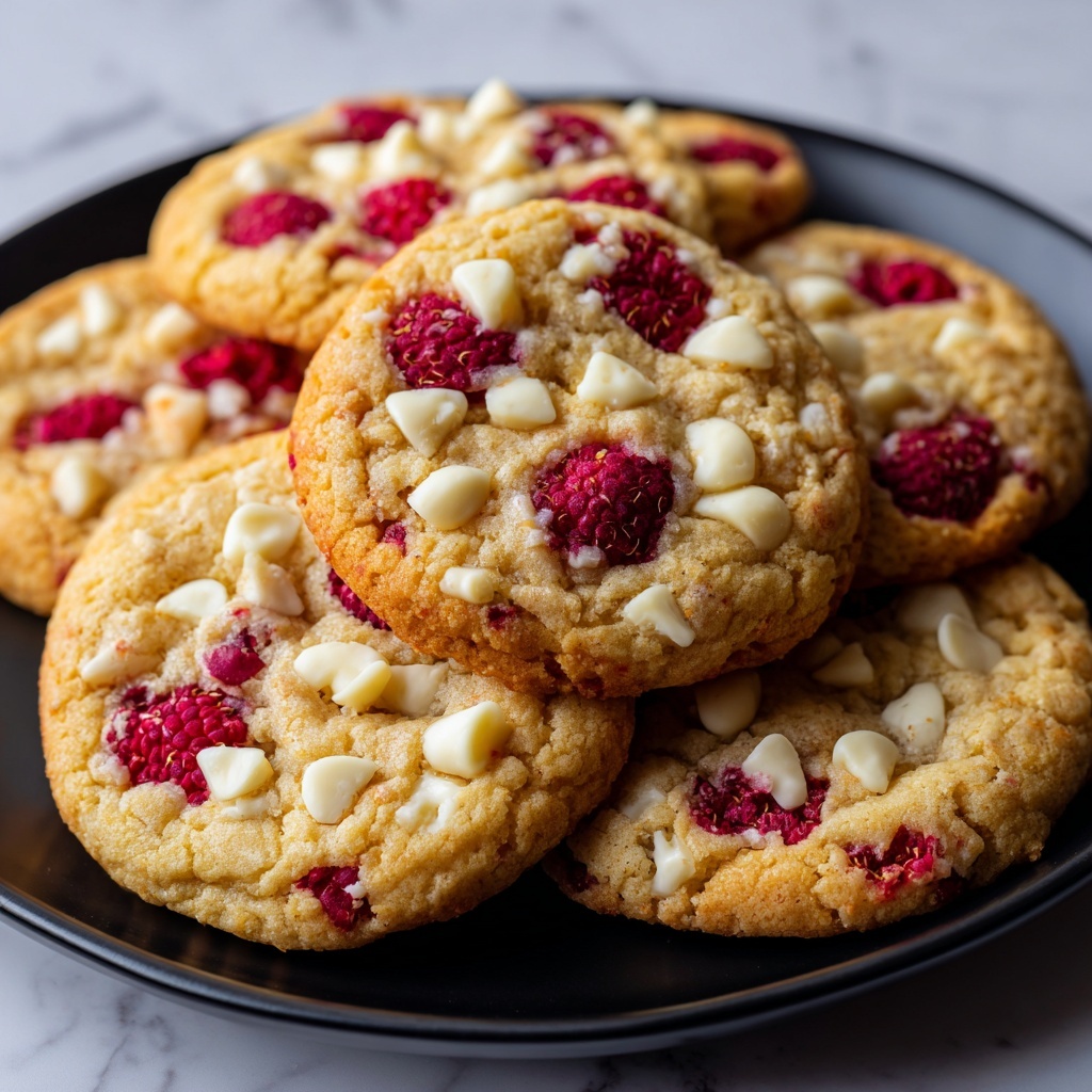 Raspberry and White Chocolate Cookies Recipe - Recipe Image