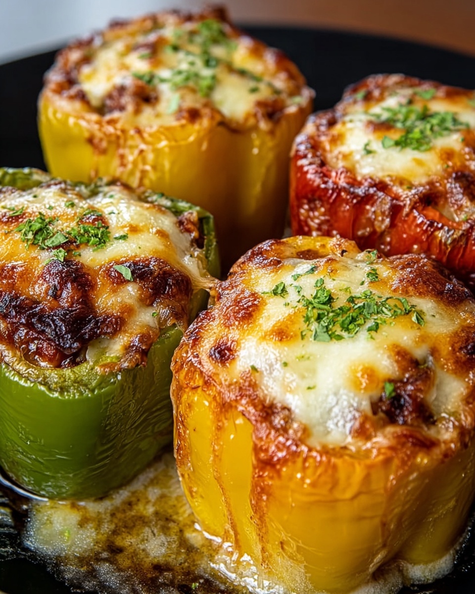 Stuffed Bell Peppers with Cheese Recipe - Recipe Image