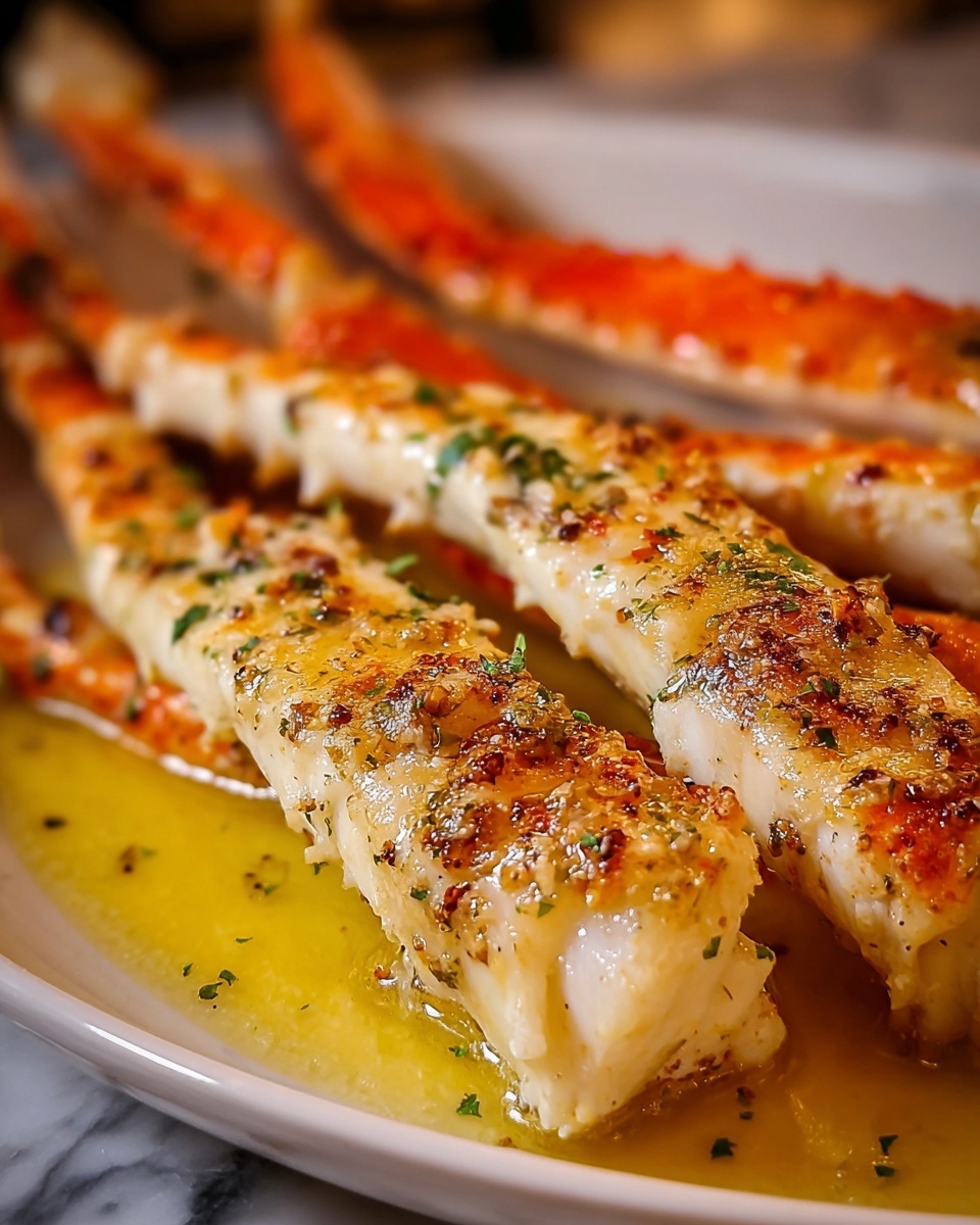 Garlic Butter Baked Crab Legs Recipe - Recipe Image
