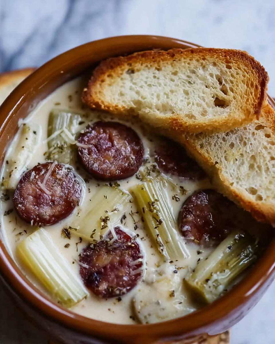 Smoked Sausage and Endive Fondue Recipe - Recipe Image