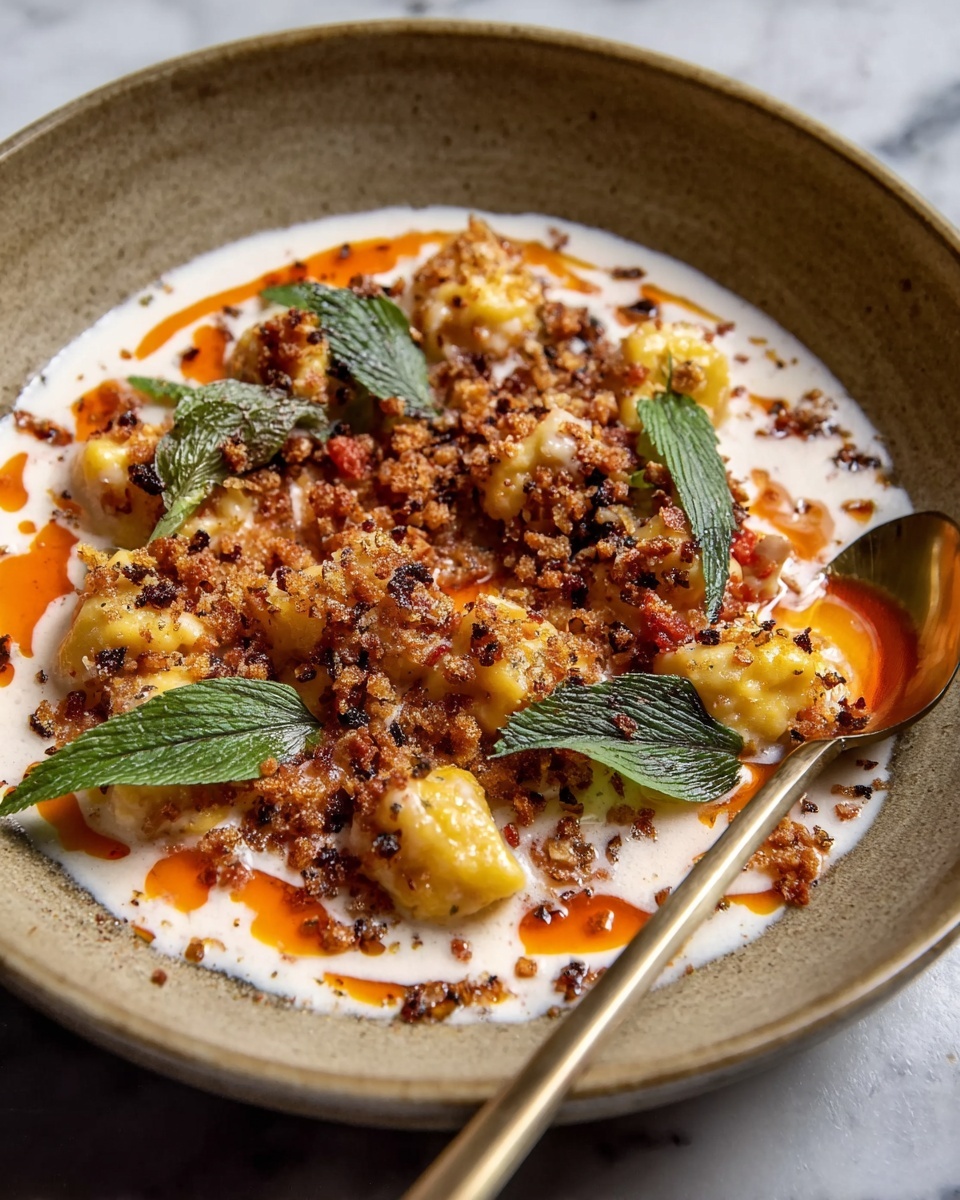 Yogurt Pasta with Garlic, Herbs, and Parmesan Recipe - Recipe Image