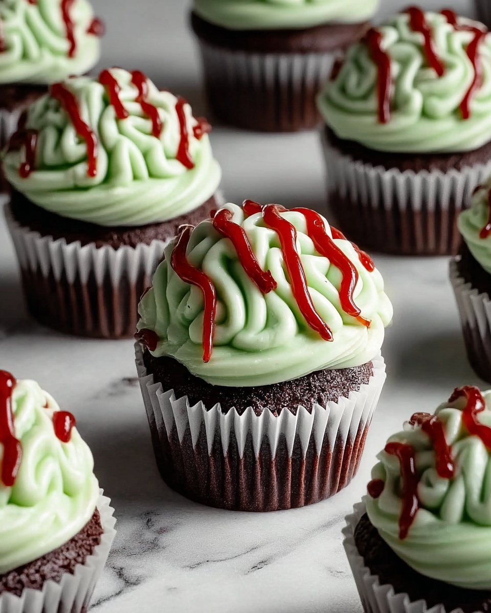 Zombie Brain Cupcakes Recipe - Recipe Image