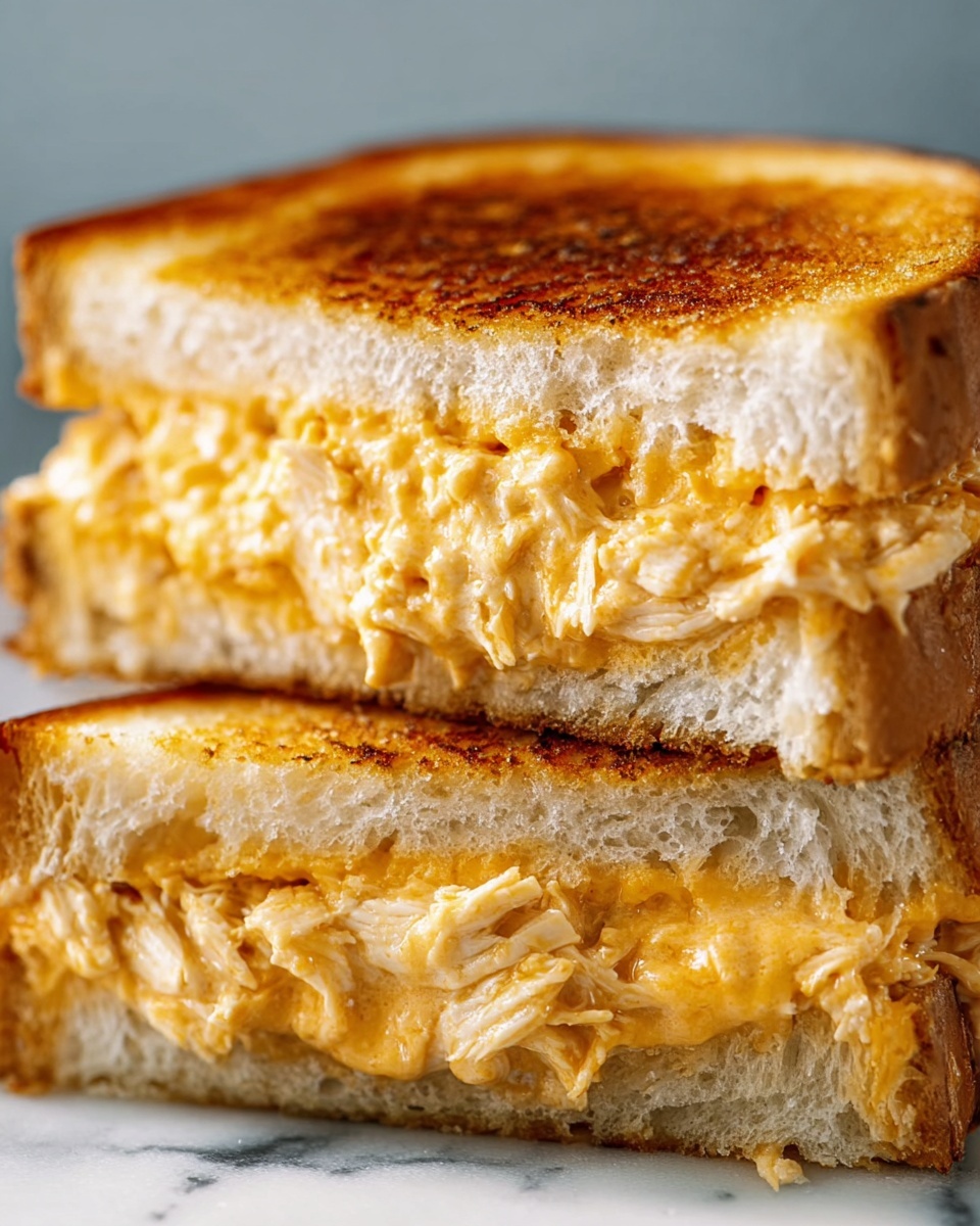 Buffalo Chicken Grilled Cheese Sandwich Recipe - Recipe Image