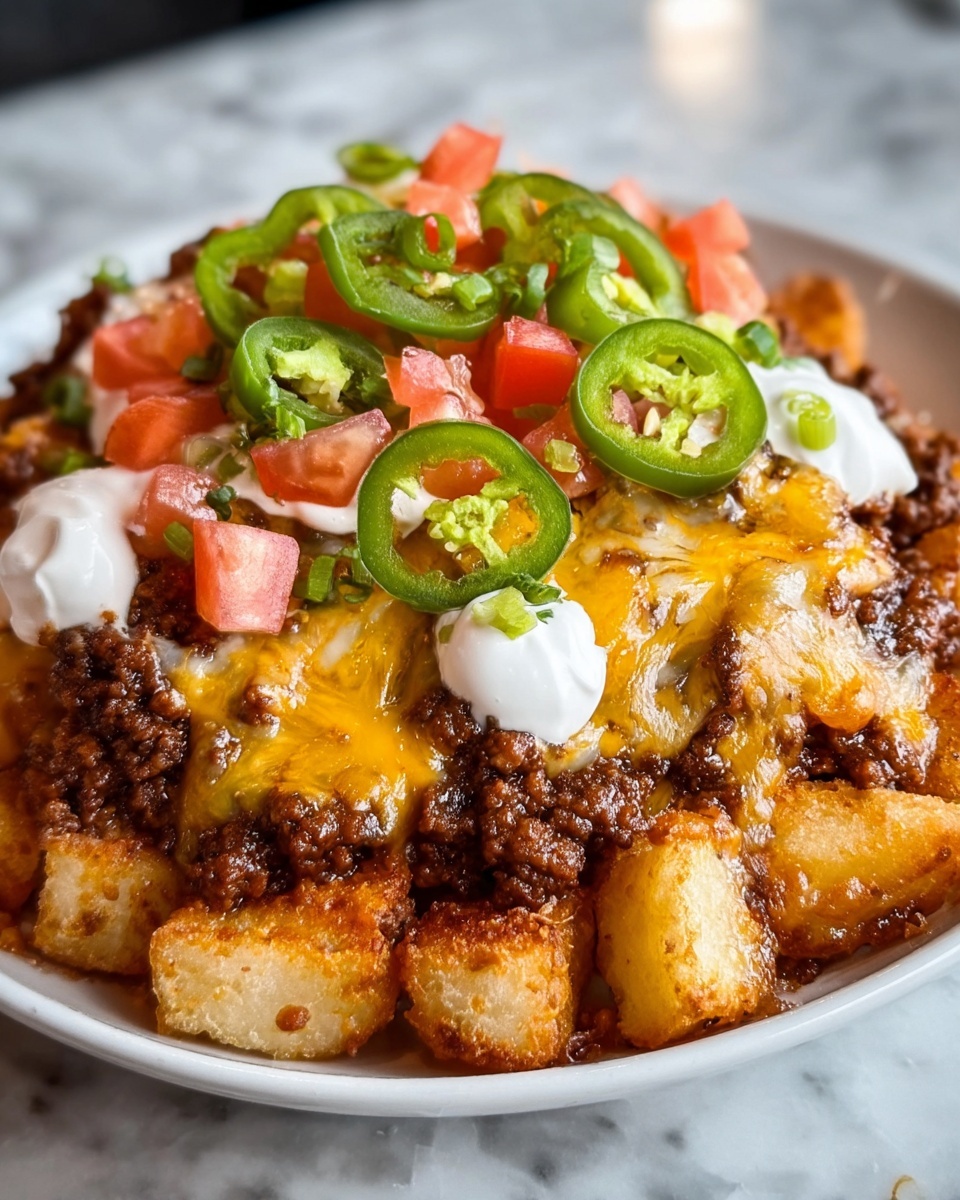 Cheeseburger Tater Tot Nachos Recipe - Recipe Image
