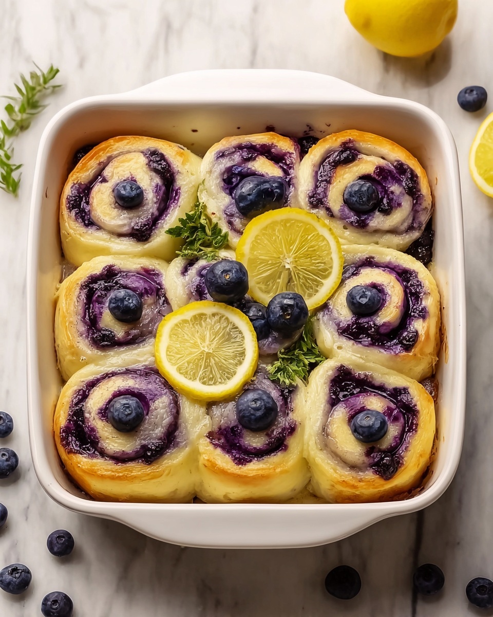 Lemon Blueberry Rolls Recipe - Recipe Image