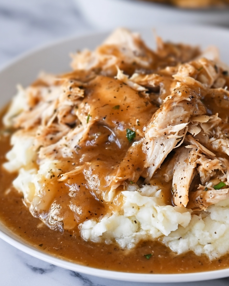 Slow Cooker Chicken and Gravy Recipe - Recipe Image