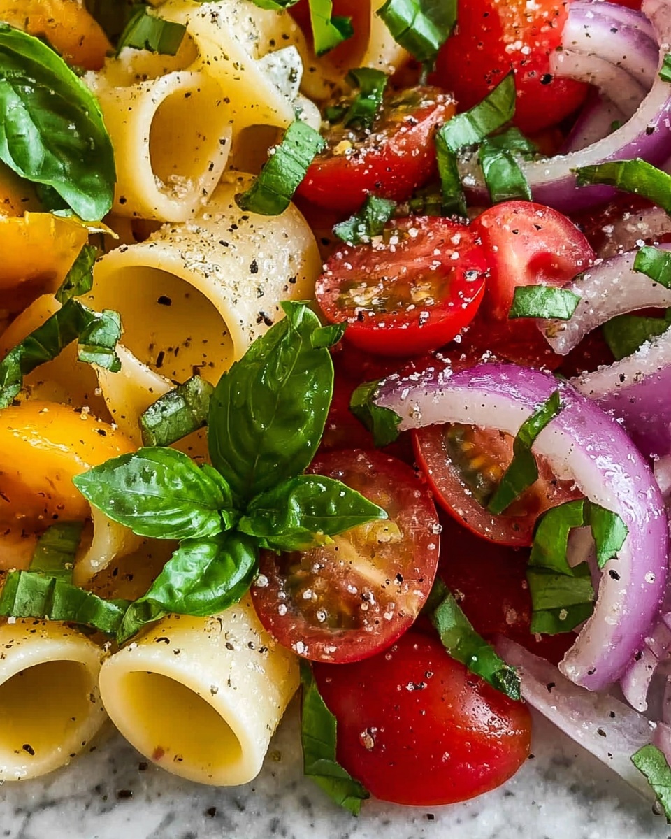 Bruschetta Pasta Salad Recipe - Recipe Image