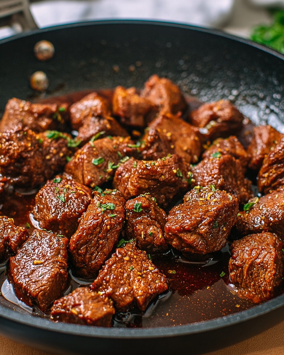 Cajun Garlic Butter Steak Bites Recipe - Recipe Image