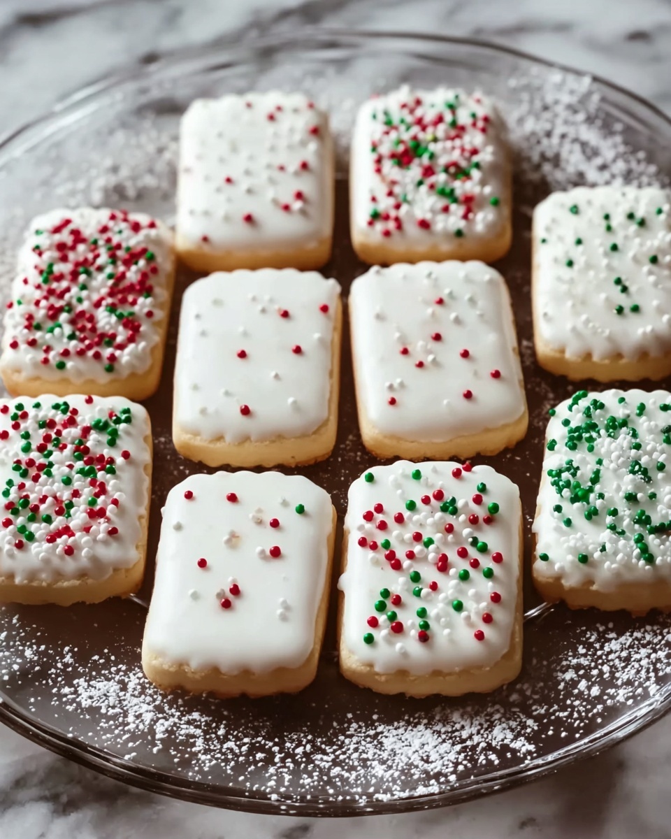 Christmas White Chocolate-Dipped Sugar Wafers Recipe - Recipe Image