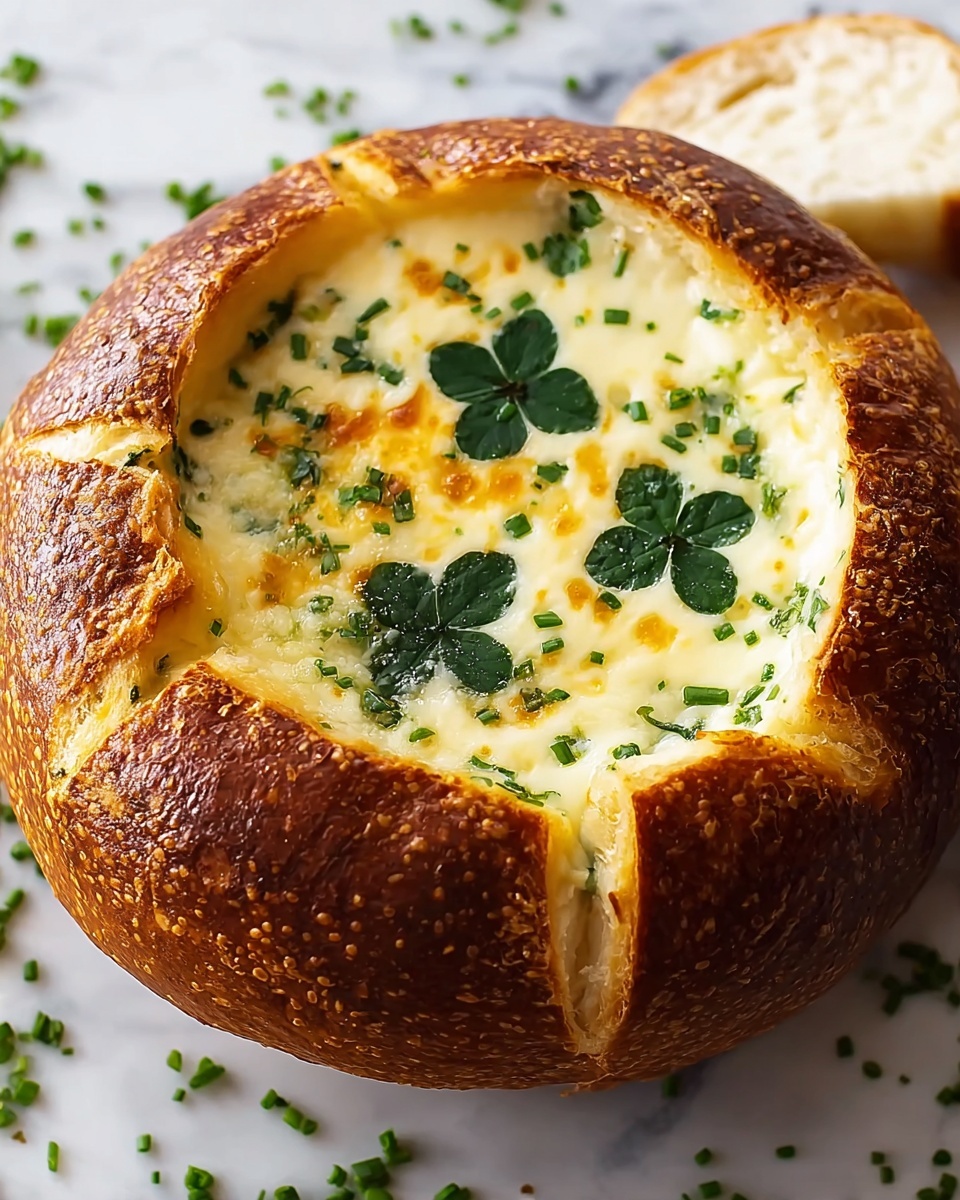 Clover-Shaped Bread Bowl Recipe - Recipe Image