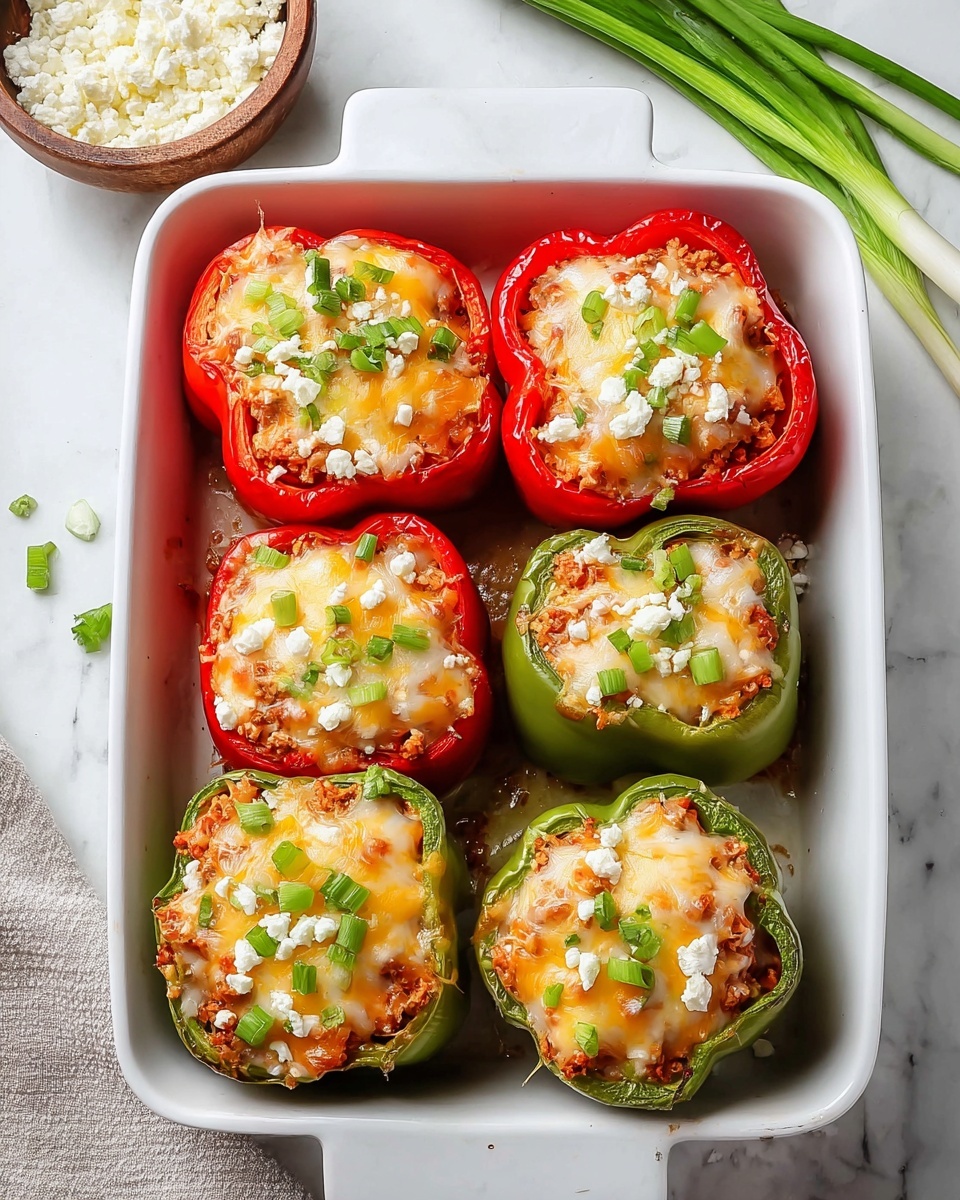 Buffalo Chicken Stuffed Peppers Recipe - Recipe Image