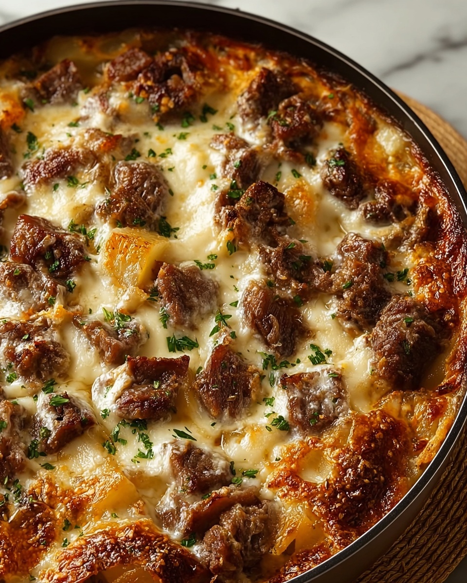 Cowboy Steak and Potato Casserole Recipe - Recipe Image