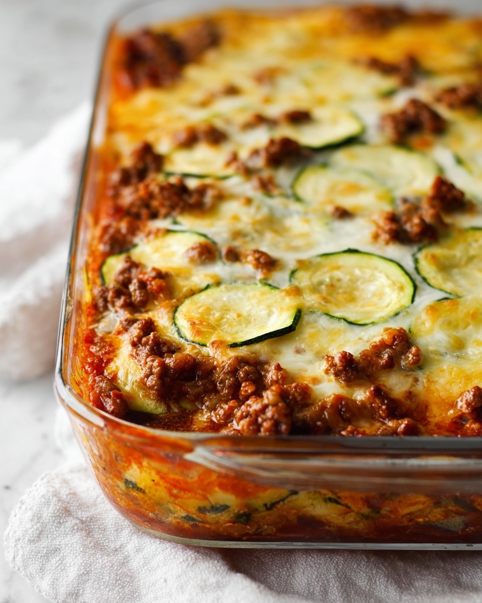 Ground Beef Zucchini Casserole Recipe - Recipe Image