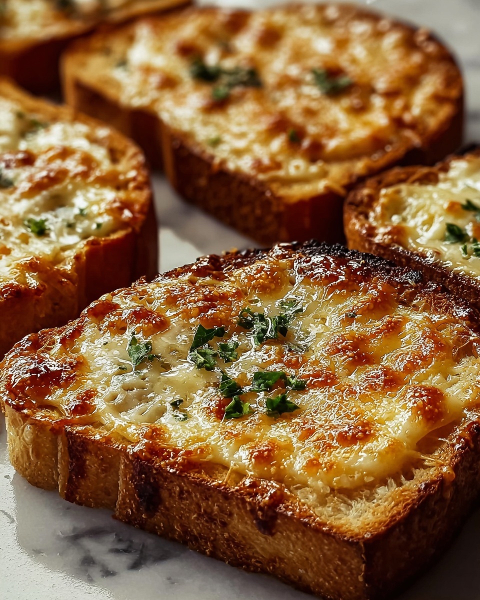 Garlic Toast Pizzas Recipe - Recipe Image