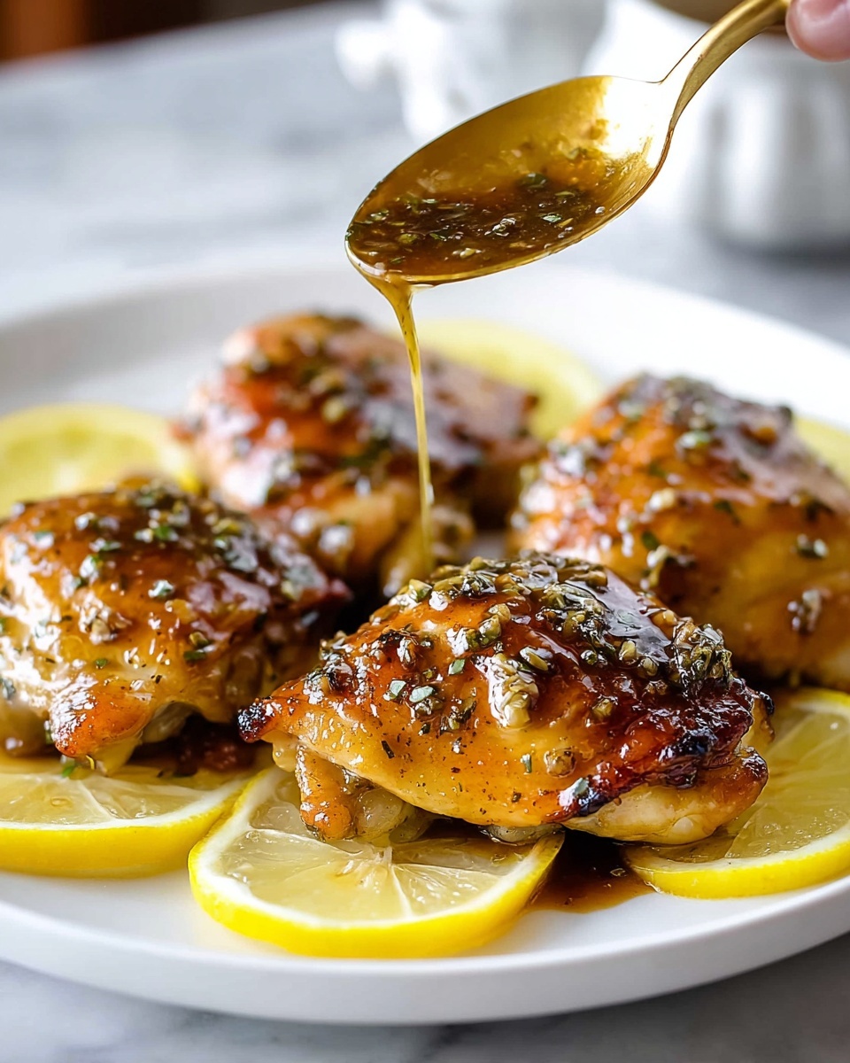 Honey Garlic Lemon Pepper Chicken Thighs Recipe - Recipe Image