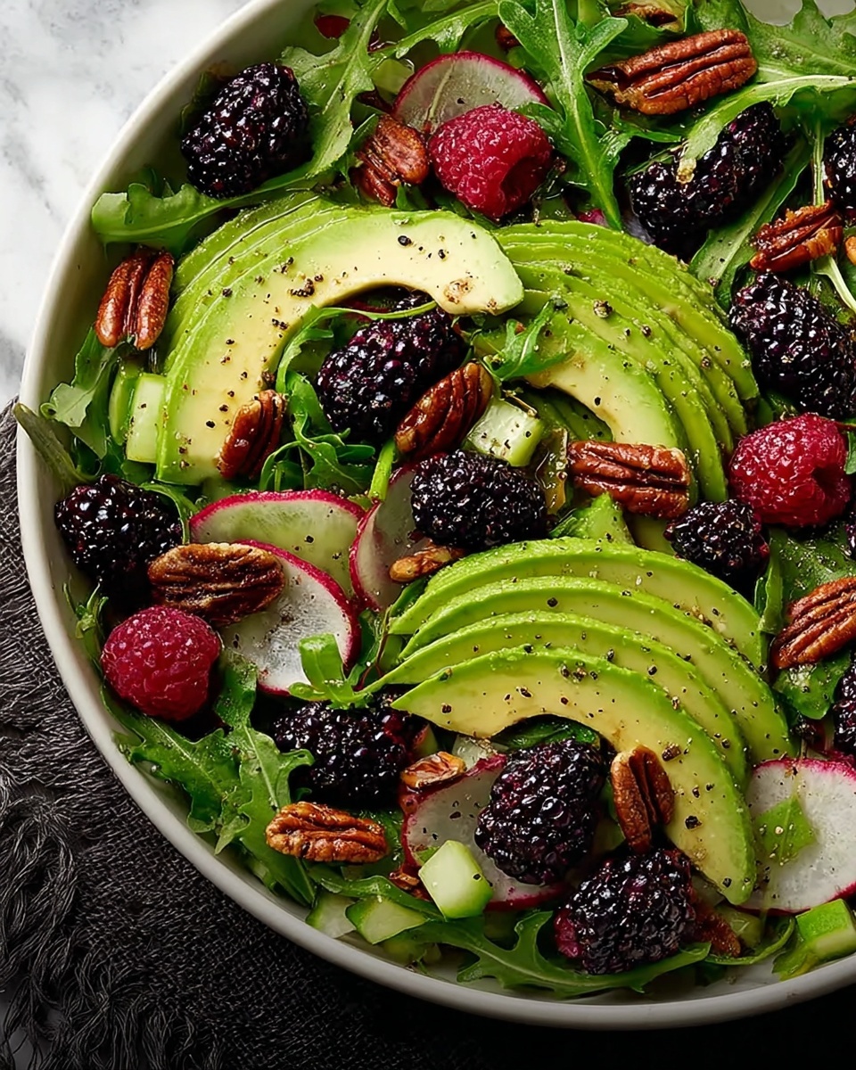 Blackberry & Avocado Salad with Honey Lemon Vinaigrette Recipe - Recipe Image