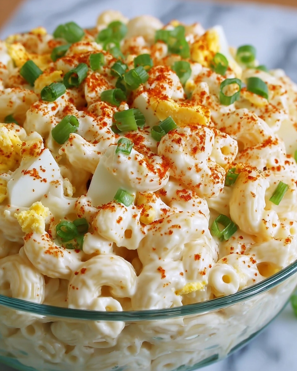 Deviled Egg Macaroni Salad: A Creamy, Tangy Delight Recipe - Recipe Image