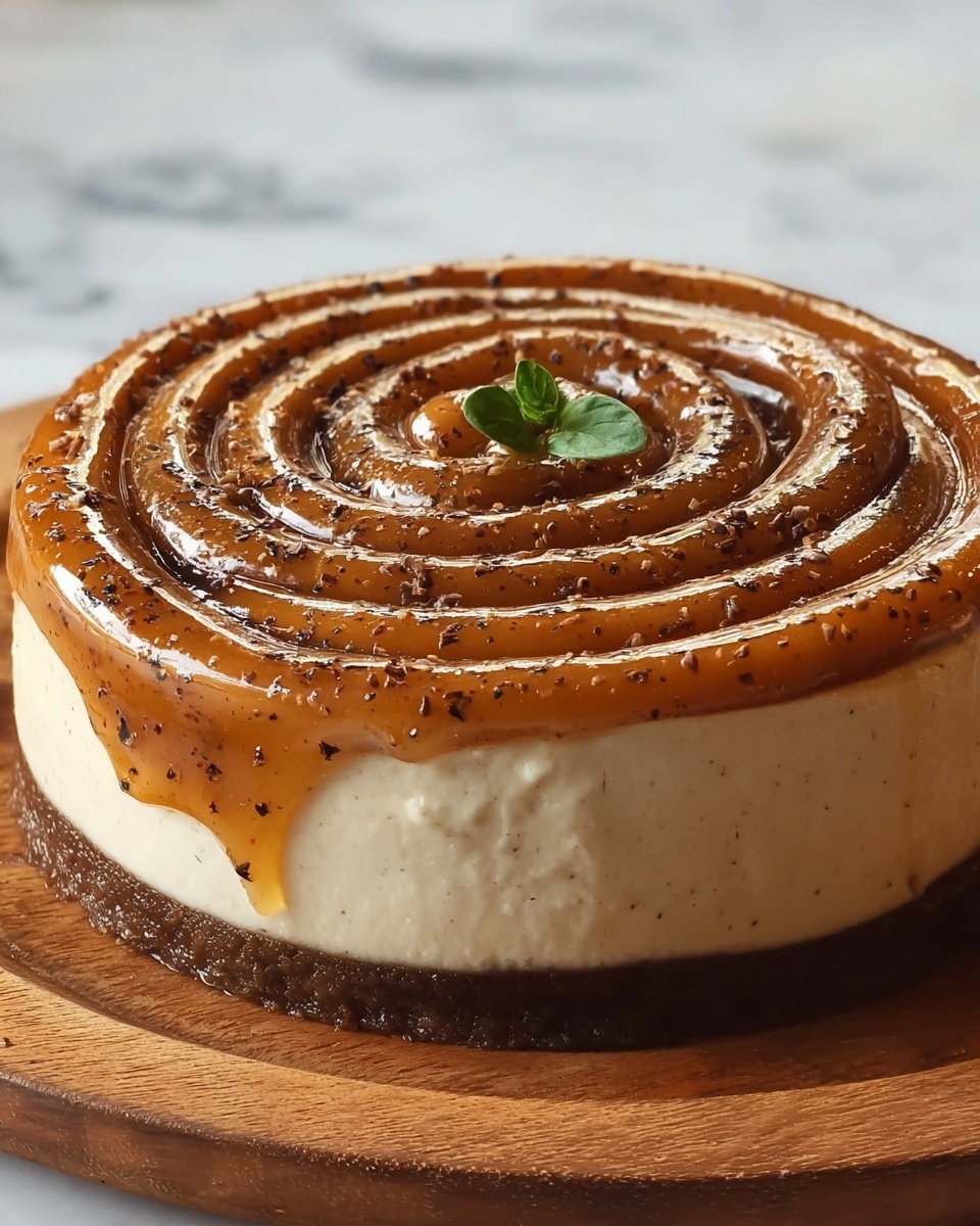 Cinnamon Roll Honeybun Cheesecake Recipe - Recipe Image