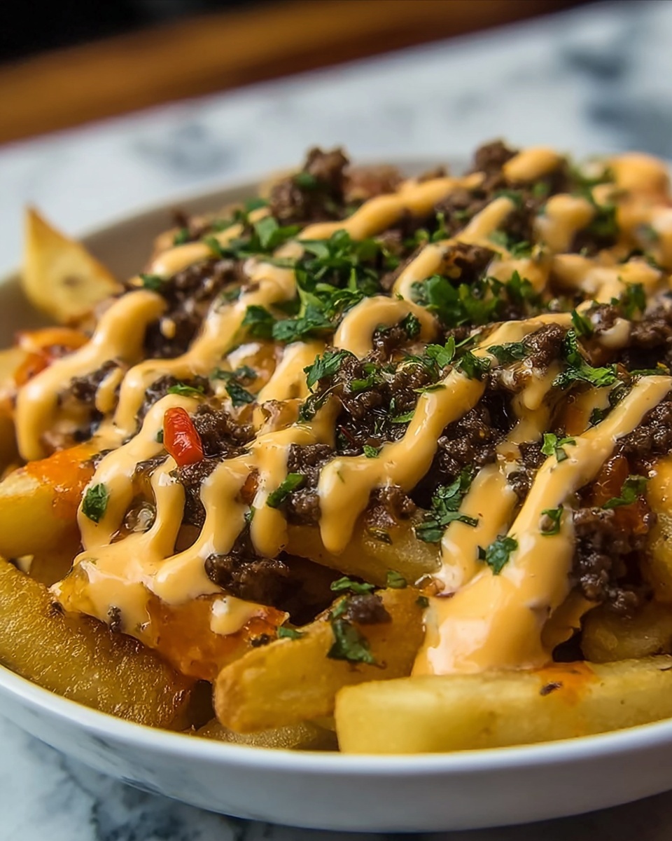 Nduja Beef Loaded Fries Recipe - Recipe Image