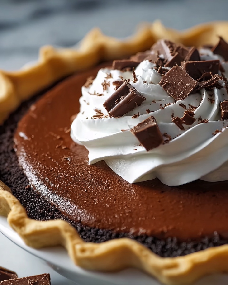 Old-Fashioned Chocolate Pudding Pie Recipe - Recipe Image
