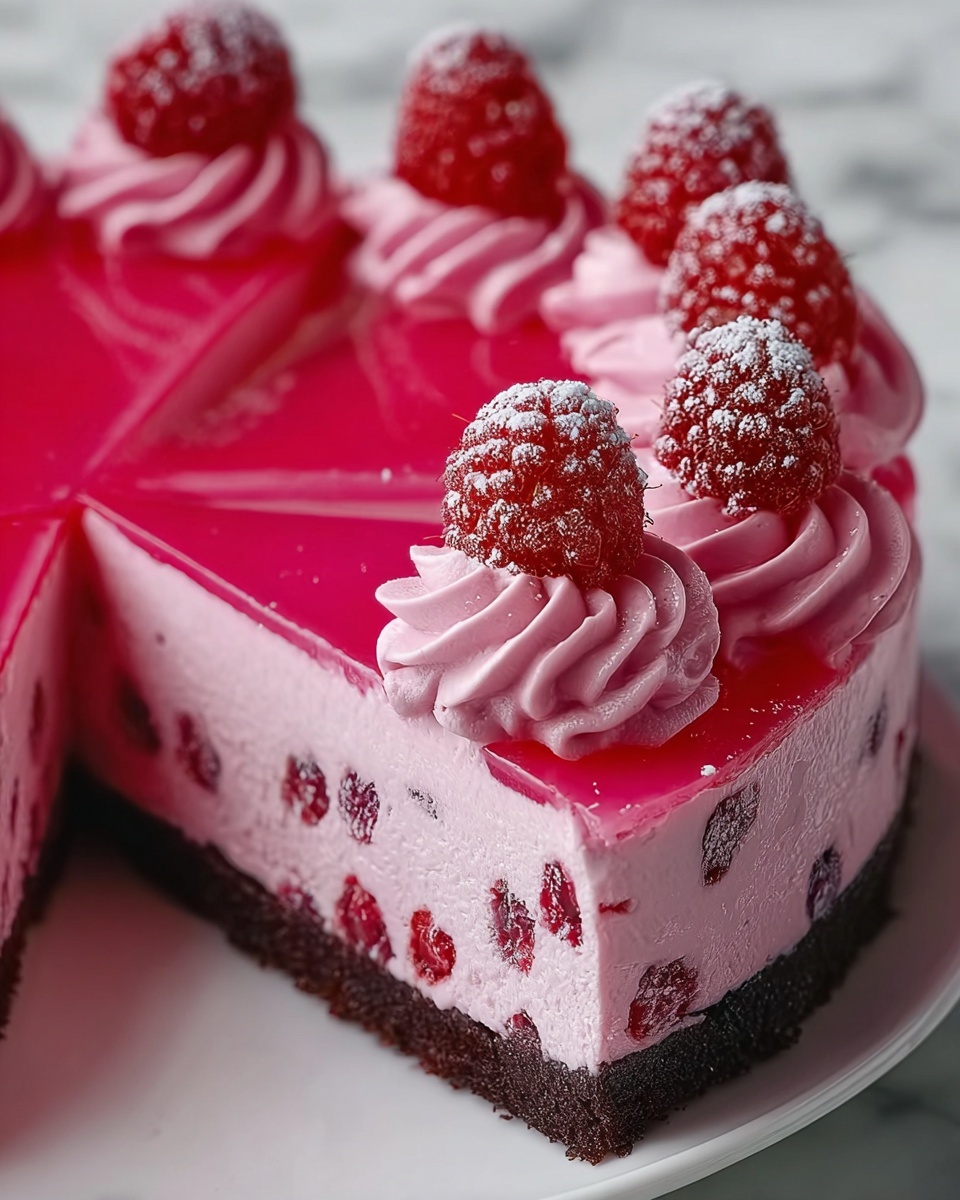 Pink Velvet Raspberry Cheesecake Recipe - Recipe Image