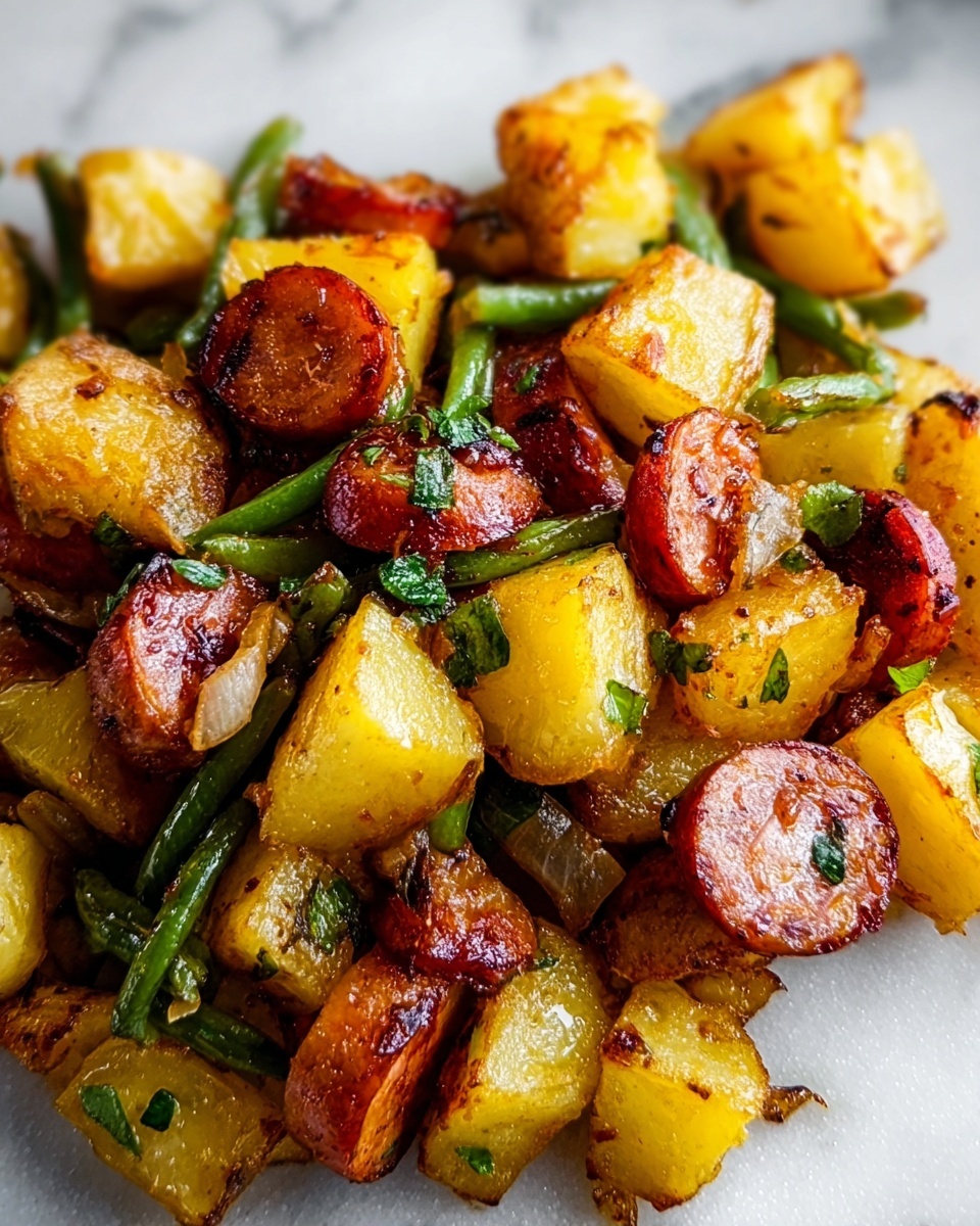 One-Skillet Kielbasa and Potatoes Recipe - Recipe Image