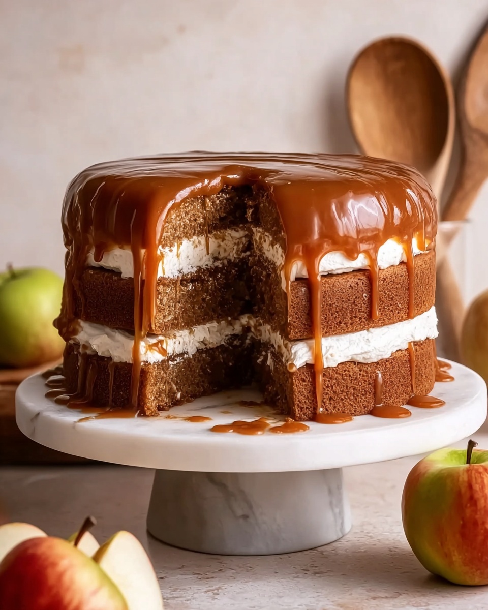 Irresistible Caramel Apple Spice Cake for Cozy Fall Nights Recipe - Recipe Image