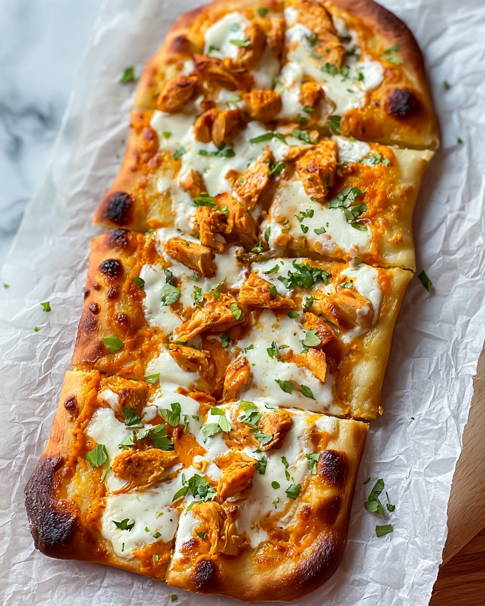 Buffalo Chicken Flatbread Recipe - Recipe Image