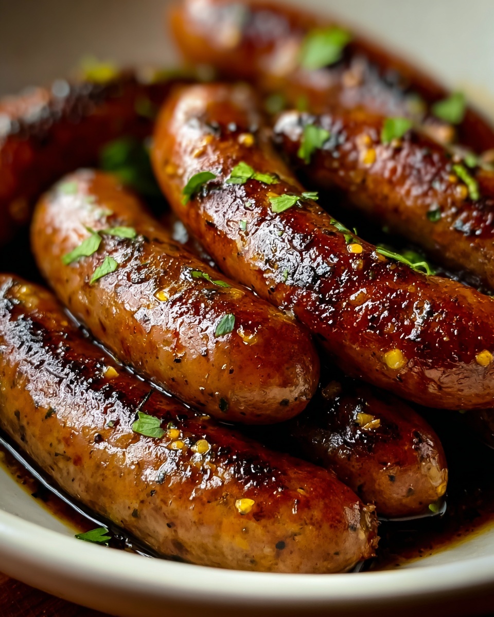 Sweet & Savory Honey Garlic Sausage Recipe - Recipe Image