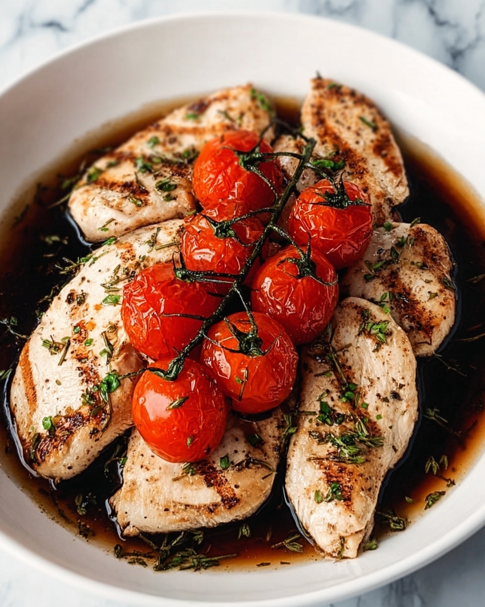 Balsamic Chicken and Tomatoes Recipe - Recipe Image