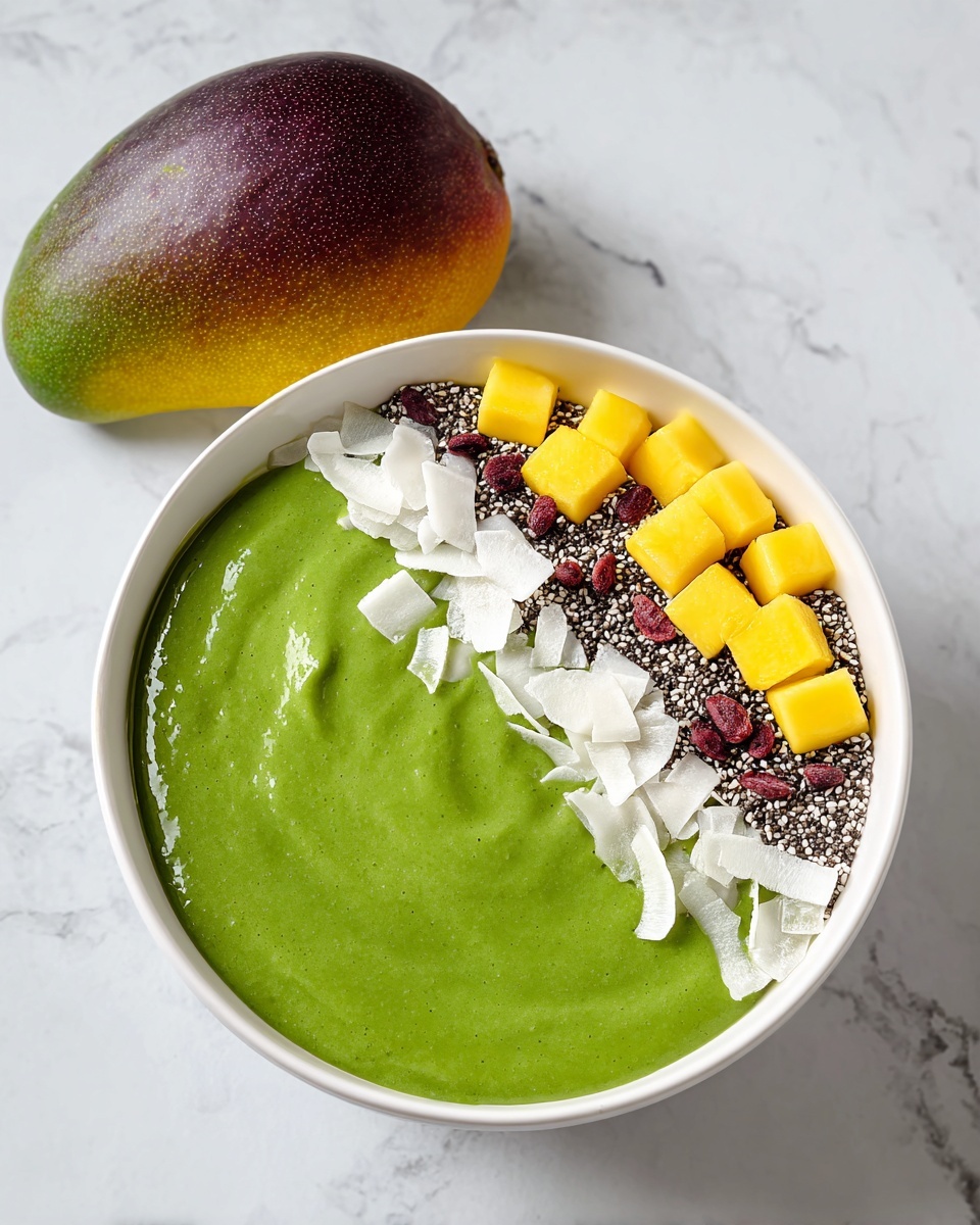 Green Mango Smoothie Bowl Recipe - Recipe Image
