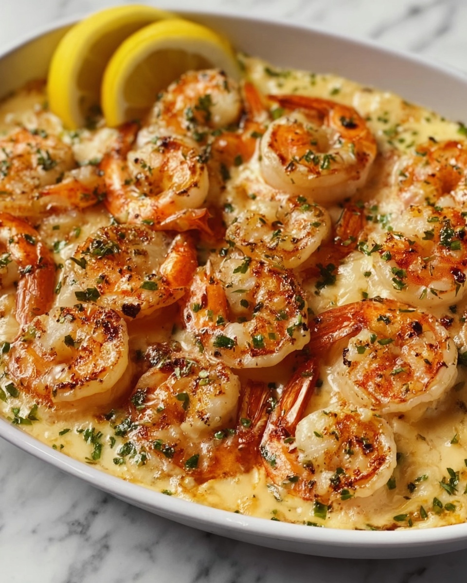 Baked Shrimp with Garlic Lemon Butter Sauce Recipe - Recipe Image