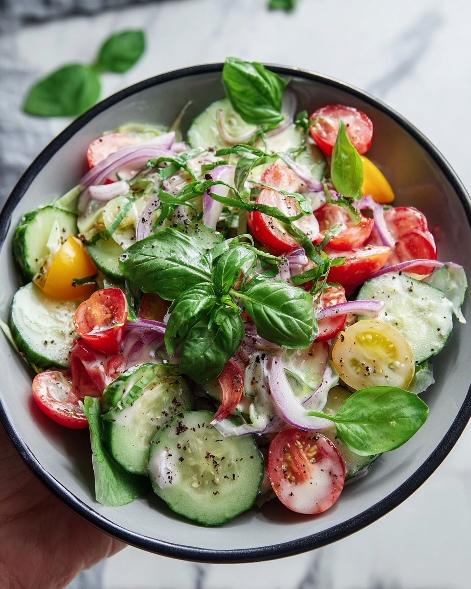 Cucumber Salad with Red Onion and Dill Recipe - Recipe Image
