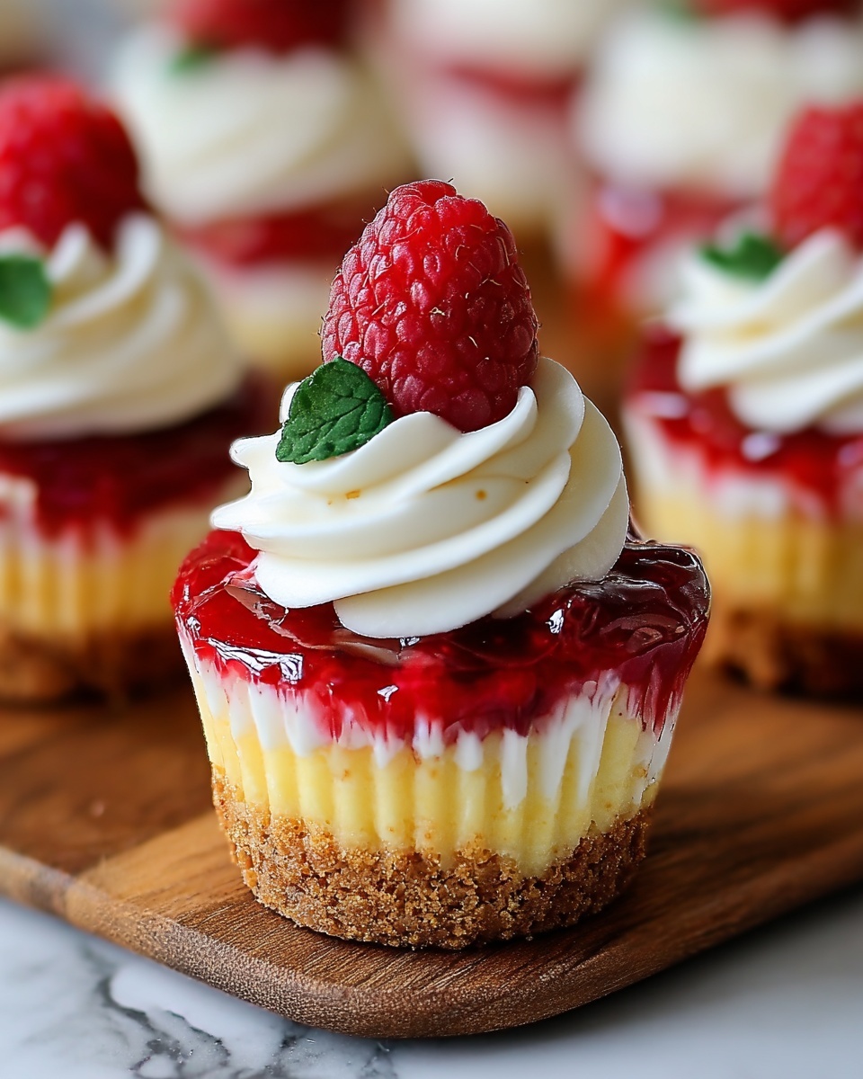 No Bake Lemon Raspberry Cheesecake Cups Recipe - Recipe Image