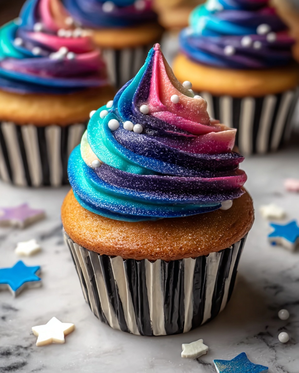Milky Way Galaxy Cupcakes Recipe - Recipe Image