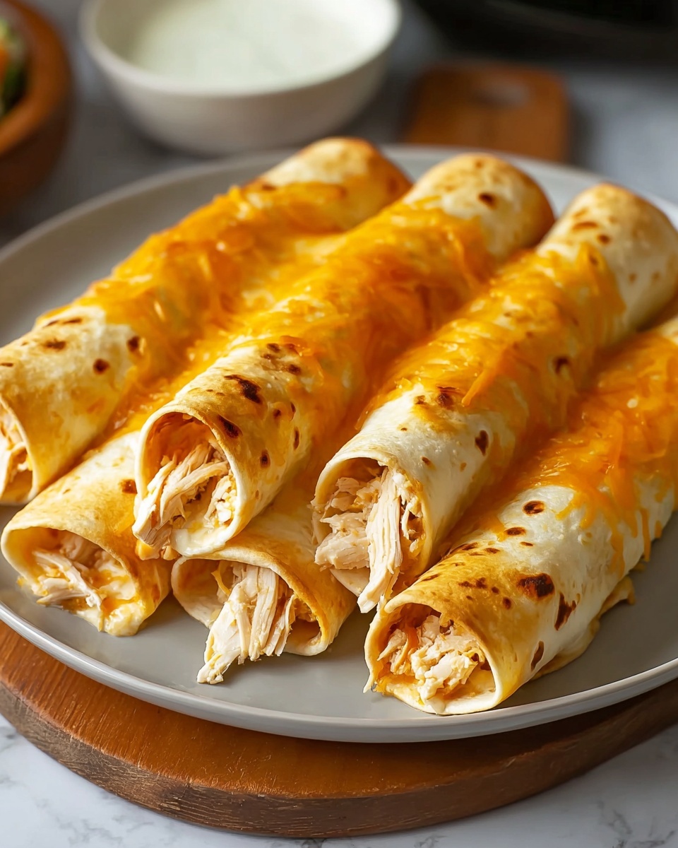 Baked Cream Cheese Chicken Taquitos Recipe - Recipe Image
