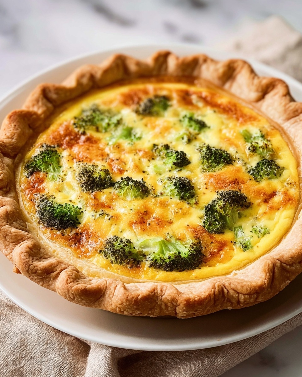 Broccoli Cheddar Quiche Recipe - Recipe Image