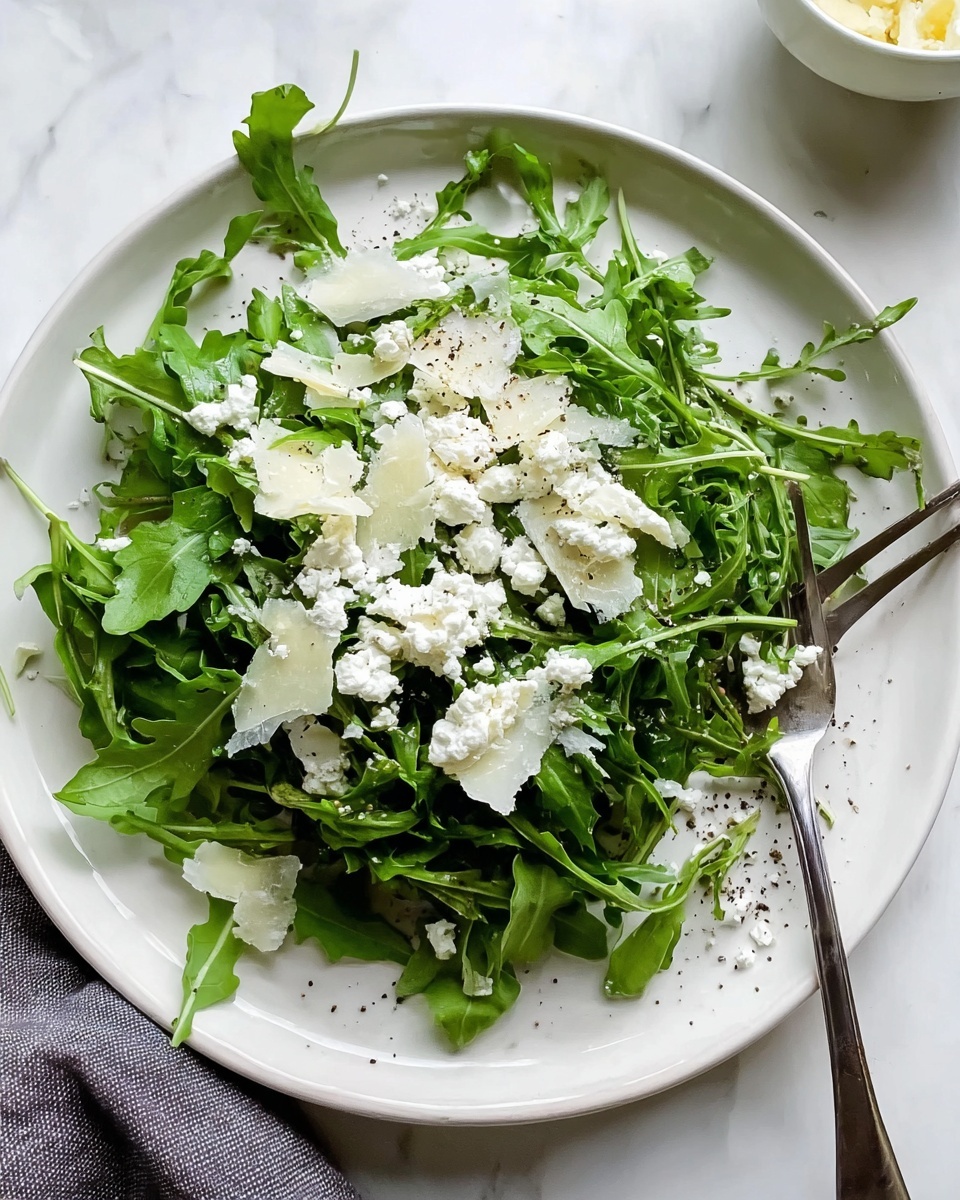 Arugula Salad with Shaved Parmesan and Choice of Dressings Recipe - Recipe Image
