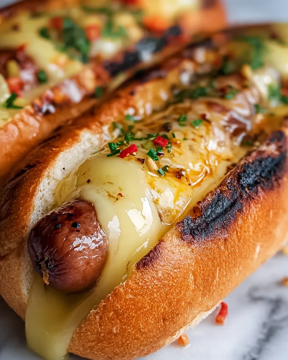 Air Fryer Grilled Cheese Hot Dogs Recipe - Recipe Image