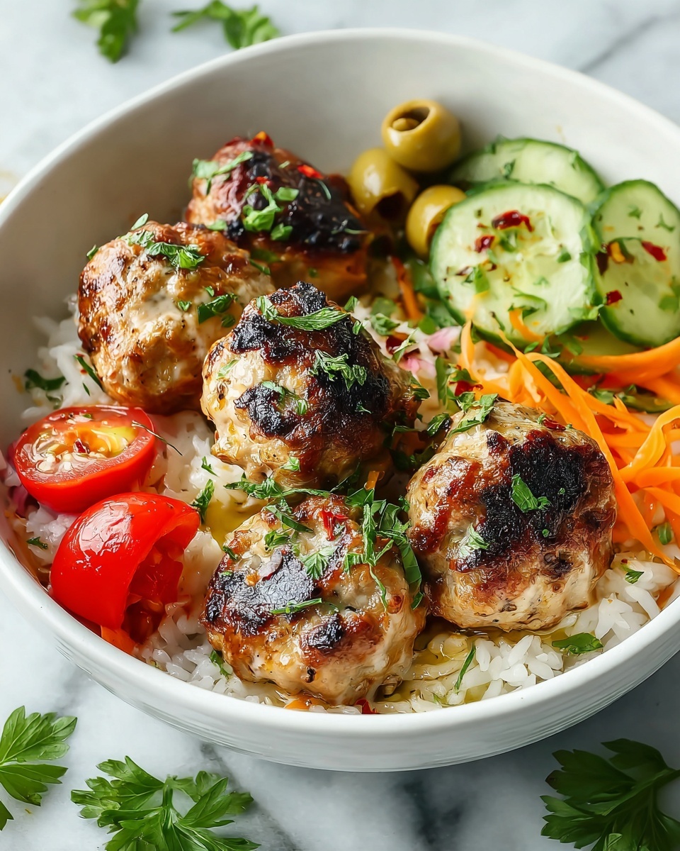 Mediterranean Chicken Meatballs Recipe - Recipe Image