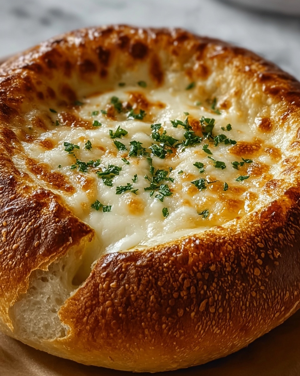 Loaded Triple-Cheese Garlic Bread Bowls Recipe - Recipe Image