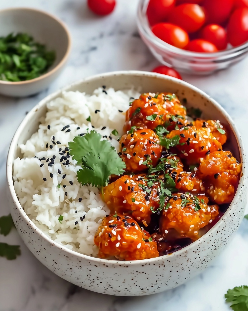 Sticky Sesame Cauliflower (Vegan Recipe) Recipe - Recipe Image